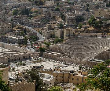 AJR-0018 Amman, View of Roman Amphitheater