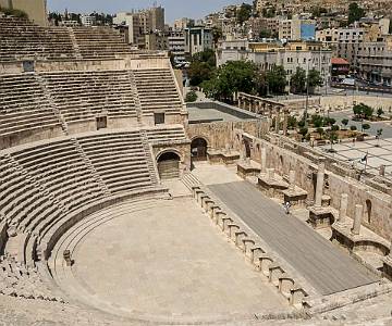 AJR-0046 Amman, View of Roman Ampitheartre