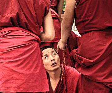 AJR-6735 Monks Debating, Sera Monastery