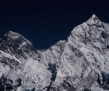 everest+nuptse 506 Everest, Nuptse and the Khumbu Glacier from Kala Pattar