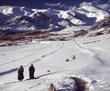 leh On the way to the Sankar Gompa, Leh, Ladakh