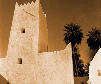 lib02bw-03 Mosque in Ghadames
