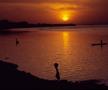 sunsetsegou01 Sunset on the River Niger