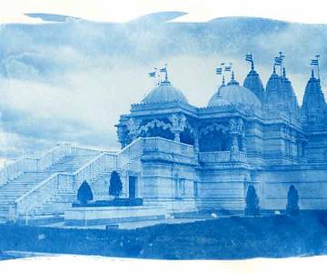 shri-swaminarayan1 Cyanotype, Shri Swaminarayan, Neasdon, London