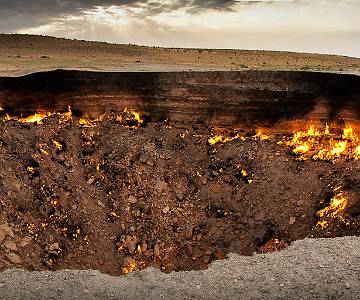 TRK-1 Darvaza Crater, Turkmenistan