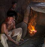 Gewgaws, Trinkets and Other Things    Village Blacksmith, Togo    MUS-4946.jpg  &copy 1990-2015 AJ Rye : Kara, Pya, TGO, Togo, for Paul, gewgaw