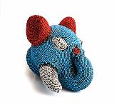 Gewgaws, Trinkets and Other Things    Beaded Elephant Head, Morocco    MUS-8942.jpg  &copy 1990-2015 AJ Rye : elephant, head, mask