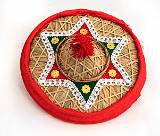 Hats, from Many Cultures    Small childs hat, bamboo and cloth; Assam, India    MUS-8877.jpg  &copy 1990-2015 AJ Rye : hat
