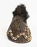 Hats, from Many Cultures    Konyak Hat, bamboo, shells; Longwa, Nagaland, India    MUS-8878.jpg  &copy 1990-2015 AJ Rye : hat