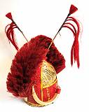 Hats, from Many Cultures    Konyak hat with plumes and boar's teeth; Kohima, Nagaland, India    MUS-8881.jpg  &copy 1990-2015 AJ Rye : hat