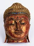 Masks, for Festivals and Rituals    Buddha Head; Myanmar    MUS-0230.jpg  &copy 1990-2015 AJ Rye : ritual