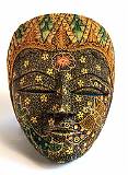 Masks, for Festivals and Rituals    Painted mask; Bolivia    MUS-2721.jpg  &copy 1990-2015 AJ Rye : mask