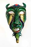 Masks, for Festivals and Rituals    Devil Mask; La Paz, Bolivia    MUS-2754.jpg  &copy 1990-2015 AJ Rye : mask