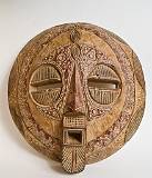 Masks, for Festivals and Rituals    Bobo Sun Mask, wood and metal; Burkina Faso    MUS-5543.jpg  &copy 1990-2015 AJ Rye : Burkina Faso