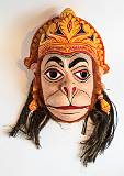 Masks, for Festivals and Rituals    Hanuman, Monkey God, Mask; Assam, India    MUS-8889.jpg  &copy 1990-2015 AJ Rye : mask