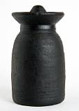 Pots, from Many Continents    Chang Bottle, wood; Mustang, Nepal    MUS-2403.jpg  &copy 1990-2015 AJ Rye : pot, souvenir