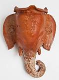 Pots, from Many Continents    Elephant Pot Holder; Baktapur, Nepal    MUS-2427.jpg  &copy 1990-2015 AJ Rye : pot, souvenir