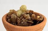 Pots, from Many Continents    Small incense pot, with Frankincense; Oman    MUS-4674.jpg  &copy 1990-2015 AJ Rye : pot