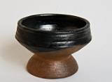 Pots, from Many Continents    Small Pot, ash coated; Benin    MUS-5531.jpg  &copy 1990-2015 AJ Rye : Burkina Faso, pot