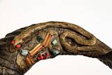 Ritual, from Many Religions    Shaman' s Stick (?), horn, llama teeth, snake, beads, textile, wood, putty; Ollantaytambo, Peru    MUS-2803.jpg  &copy 1990-2015 AJ Rye : ritual