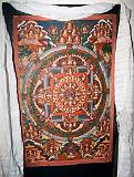 Textiles, mainly Handmade    Thanka, painted silk; Ladakh, India    MUS--3.jpg  &copy 1990-2015 AJ Rye : baubles, ritual
