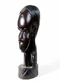 Wood, for Many Uses    Women's Head; Kenya    MUS-2336.jpg  &copy 1990-2015 AJ Rye : souvenir