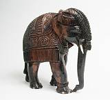 Wood, for Many Uses    Elephant; India    MUS-2450.jpg  &copy 1990-2015 AJ Rye : souvenir, wood